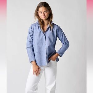 Jill McGowan Sz Md Chambray Astrid Shirt in 94 Portland Collection